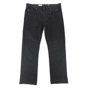 ADRIANO GOLDSCHMIED Protege SUD Sueded Classic Straight Jeans Super Black‎ 36x31